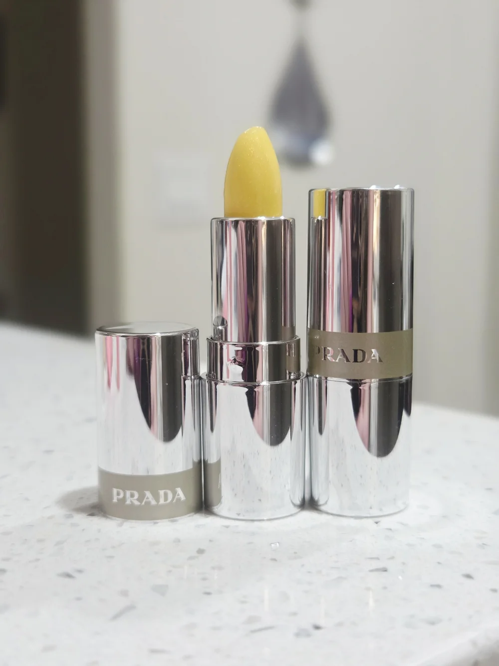 Prada Yellow Lipstick - Hydrating Balm Finish